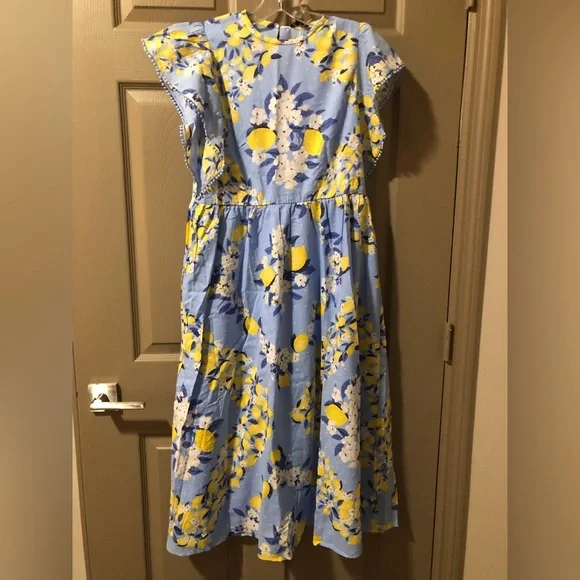Ann Taylor | Dresses | Petite Lemon Ruffle Sleeve Maxi Dress | Poshmark